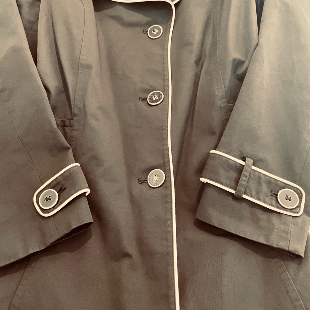 Tommy Hilfiger Black Trench Coat - Picture 8 of 8